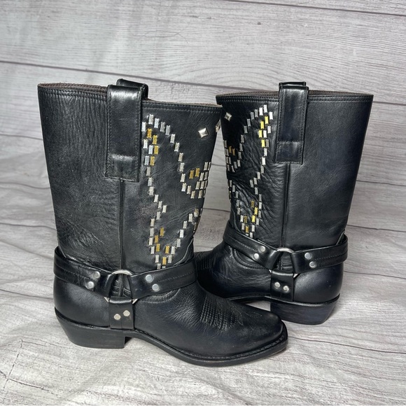 Golden Goose Deluxe Women’s 6 (36) Iron Eagle The Original Golden Moto Boots - Picture 4 of 12